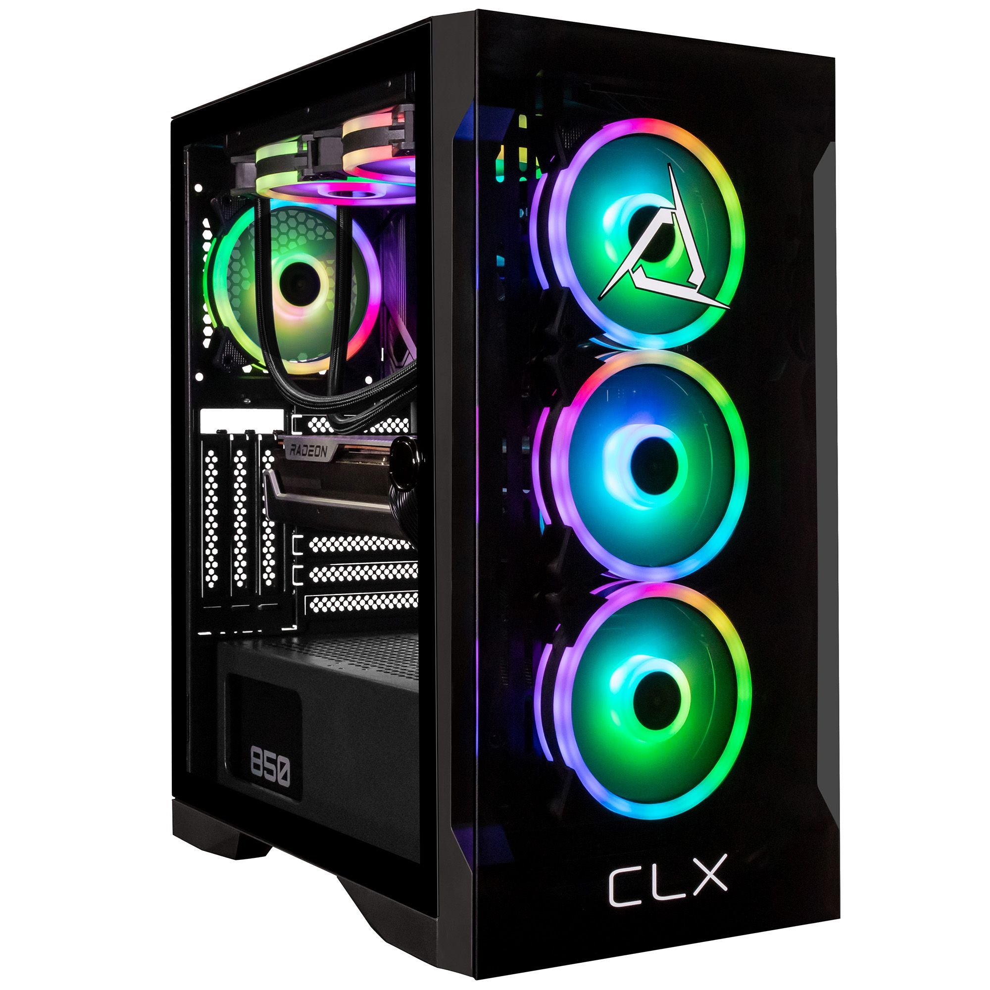 CLX SET Gaming Desktop - Liquid Cooled AMD Ryzen 7 7700X 4.5GHz 8-Core Processor, 32GB DDR5 5200 Memory, Radeon 7900 XT 20GB GDDR6 Graphics, 1TB NVMe M.2 SSD, 4TB HDD, WiFi, Windows 11 Home