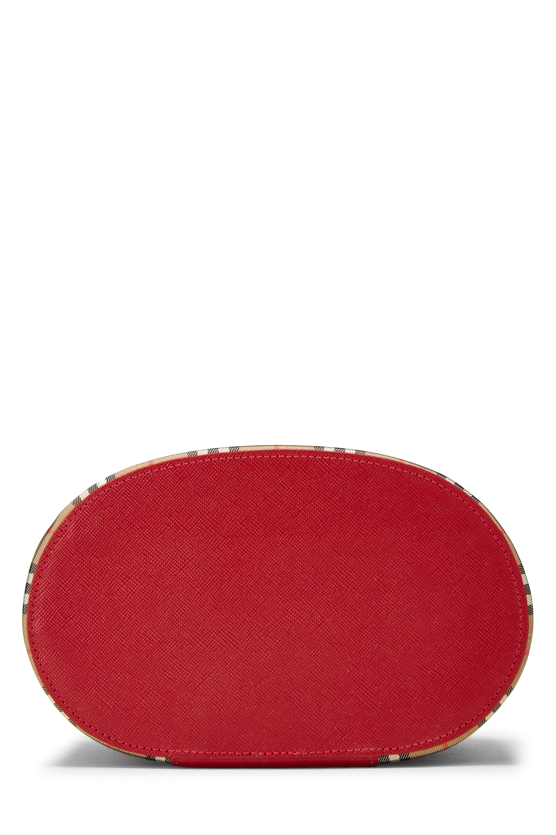 Burberry Haymarket Check Round Vanity Handbag