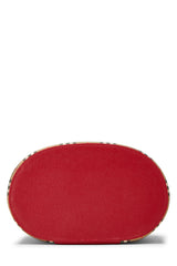 Burberry Haymarket Check Round Vanity Handbag