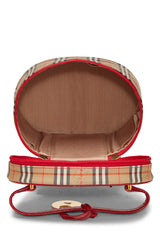 Burberry Haymarket Check Round Vanity Handbag