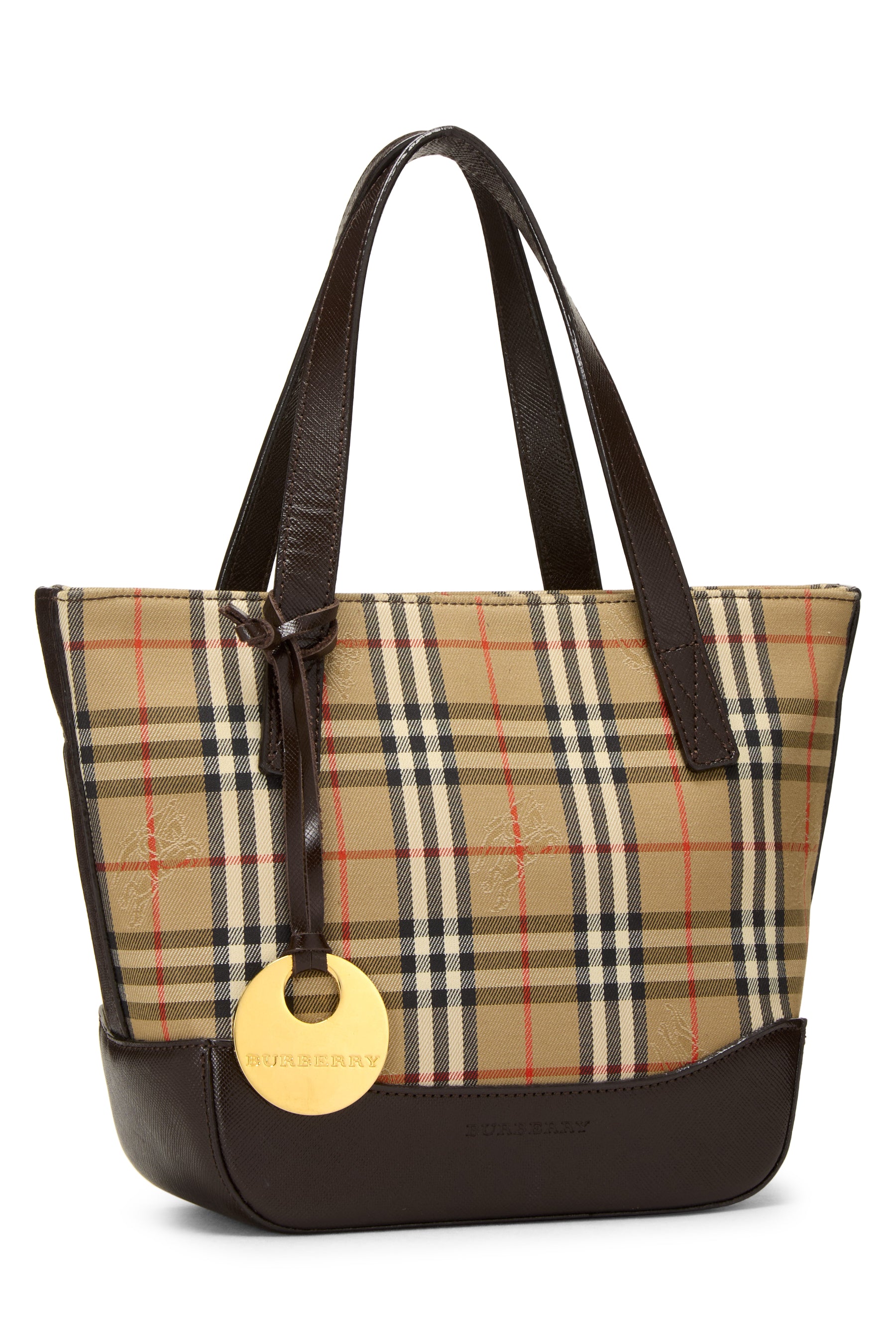 Burberry Haymarket Check Mini Tote Handbag