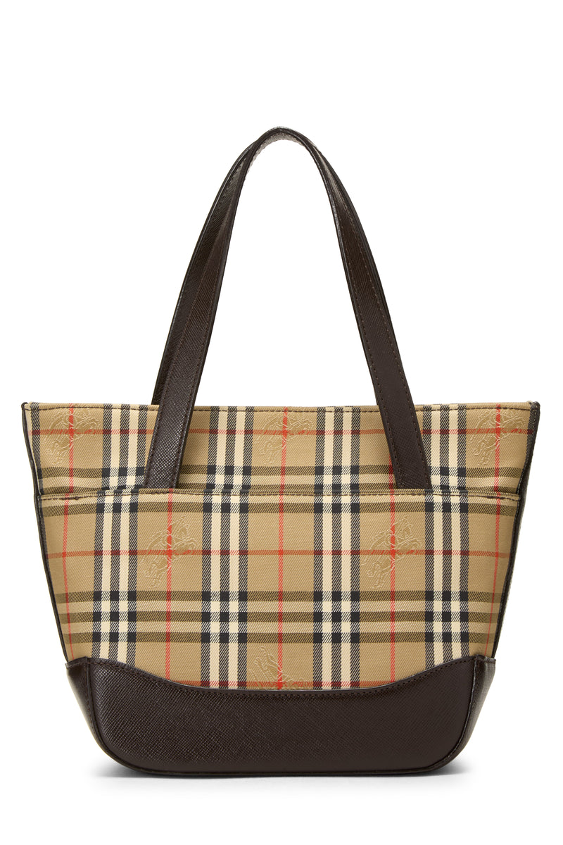 Burberry Haymarket Check Mini Tote Handbag