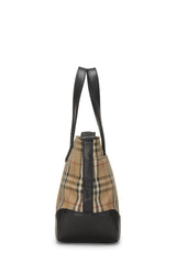 Burberry JP Mini Haymarket Check Tote Handbag