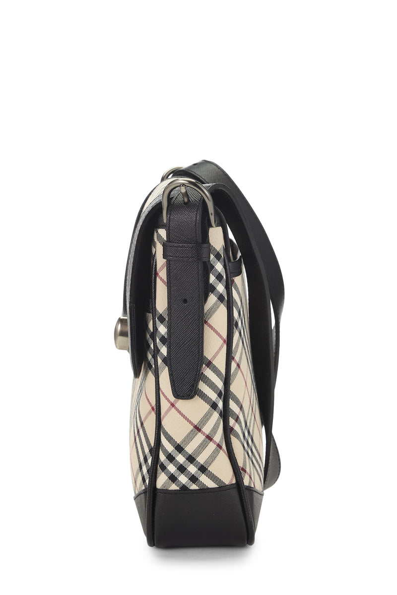 Burberry Check Jacquard Small Crossbody Handbag