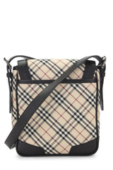Burberry Check Jacquard Small Crossbody Handbag