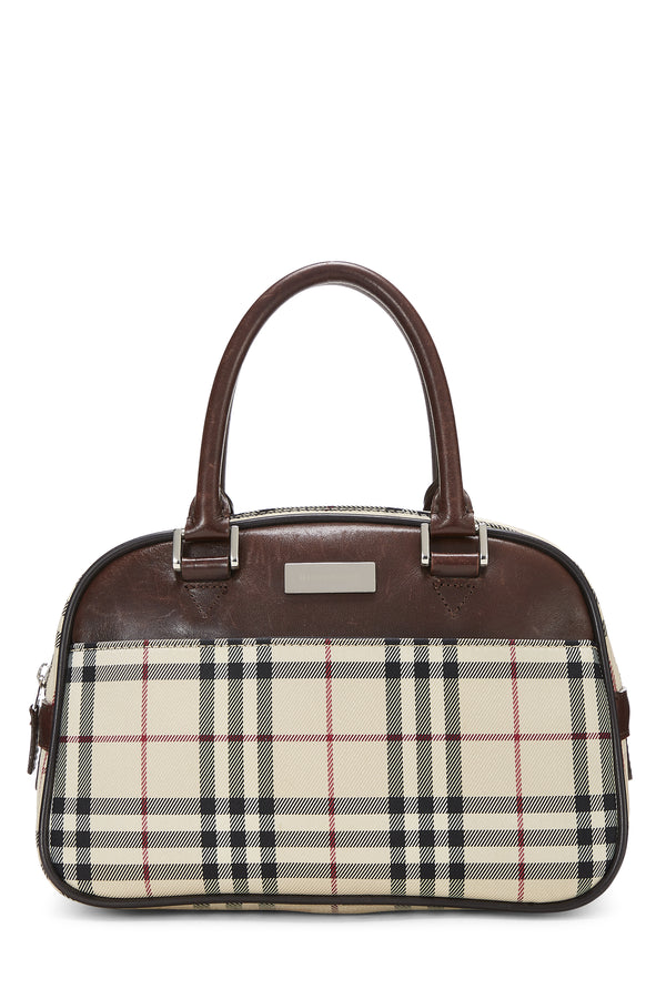 Burberry Mini Check Bowling Handbag
