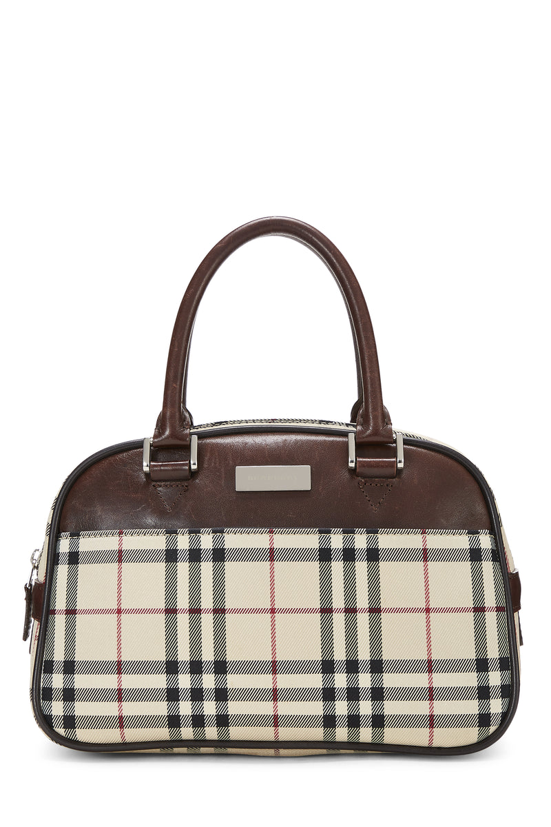 Burberry Mini Check Bowling Handbag