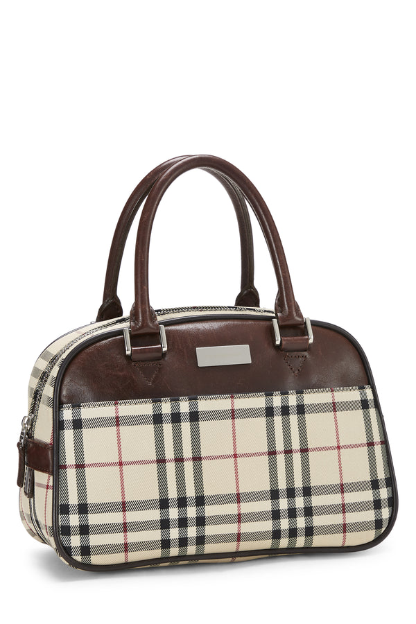 Burberry Mini Check Bowling Handbag
