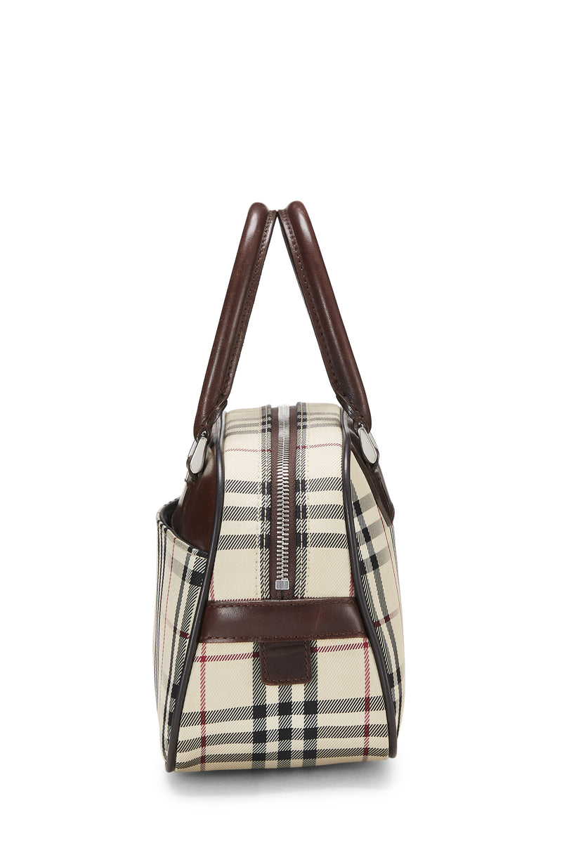 Burberry Mini Check Bowling Handbag