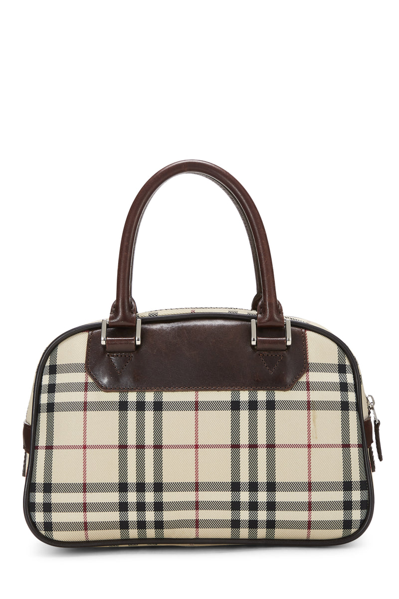 Burberry Mini Check Bowling Handbag