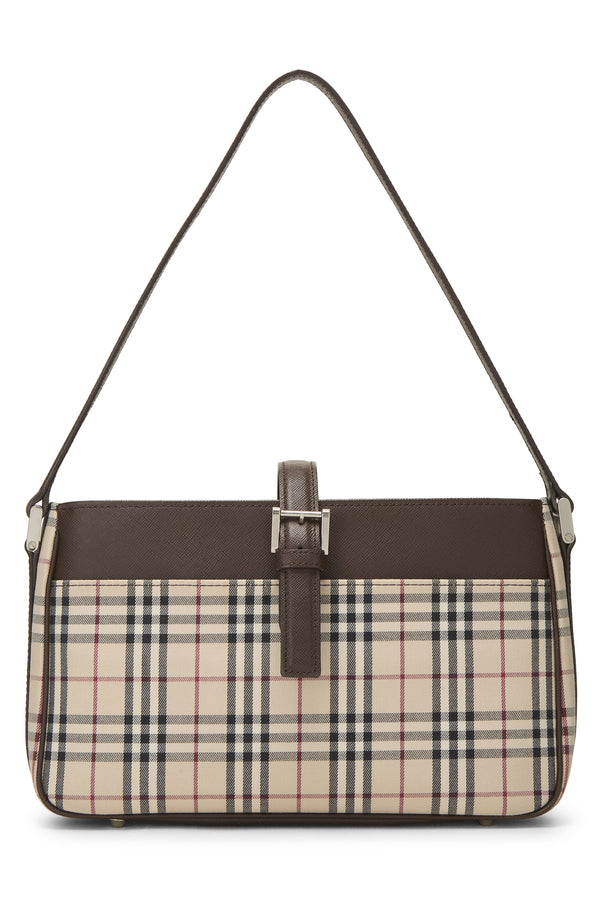 Burberry Jacquard Buckle Shoulder Handbag
