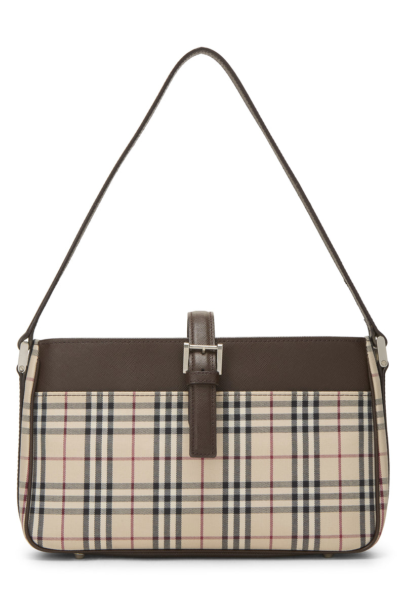 Burberry Jacquard Buckle Shoulder Handbag