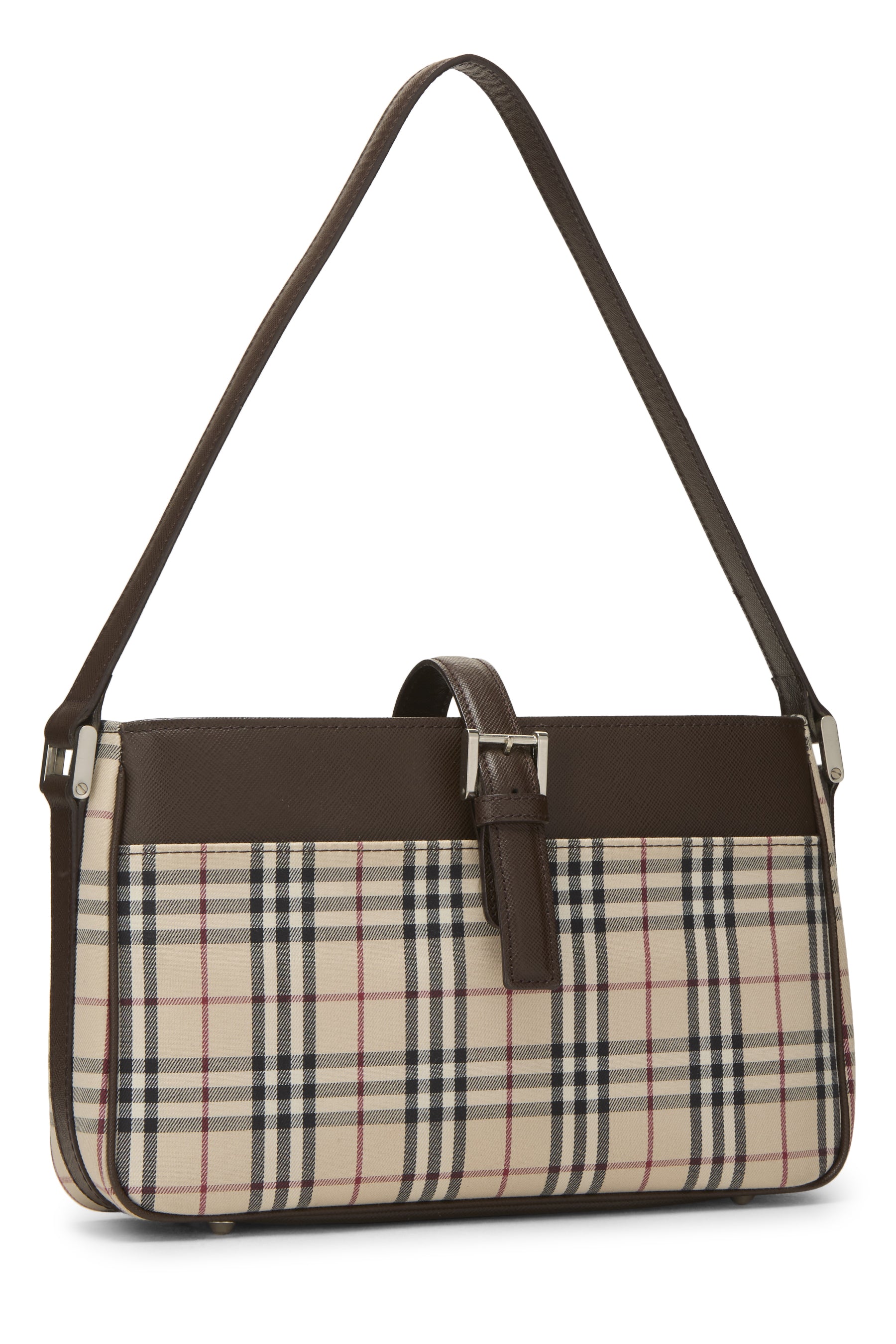 Burberry Jacquard Buckle Shoulder Handbag