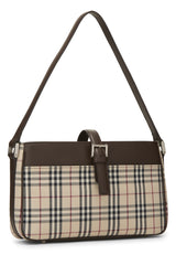 Burberry Jacquard Buckle Shoulder Handbag