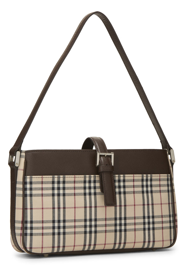 Burberry Jacquard Buckle Shoulder Handbag