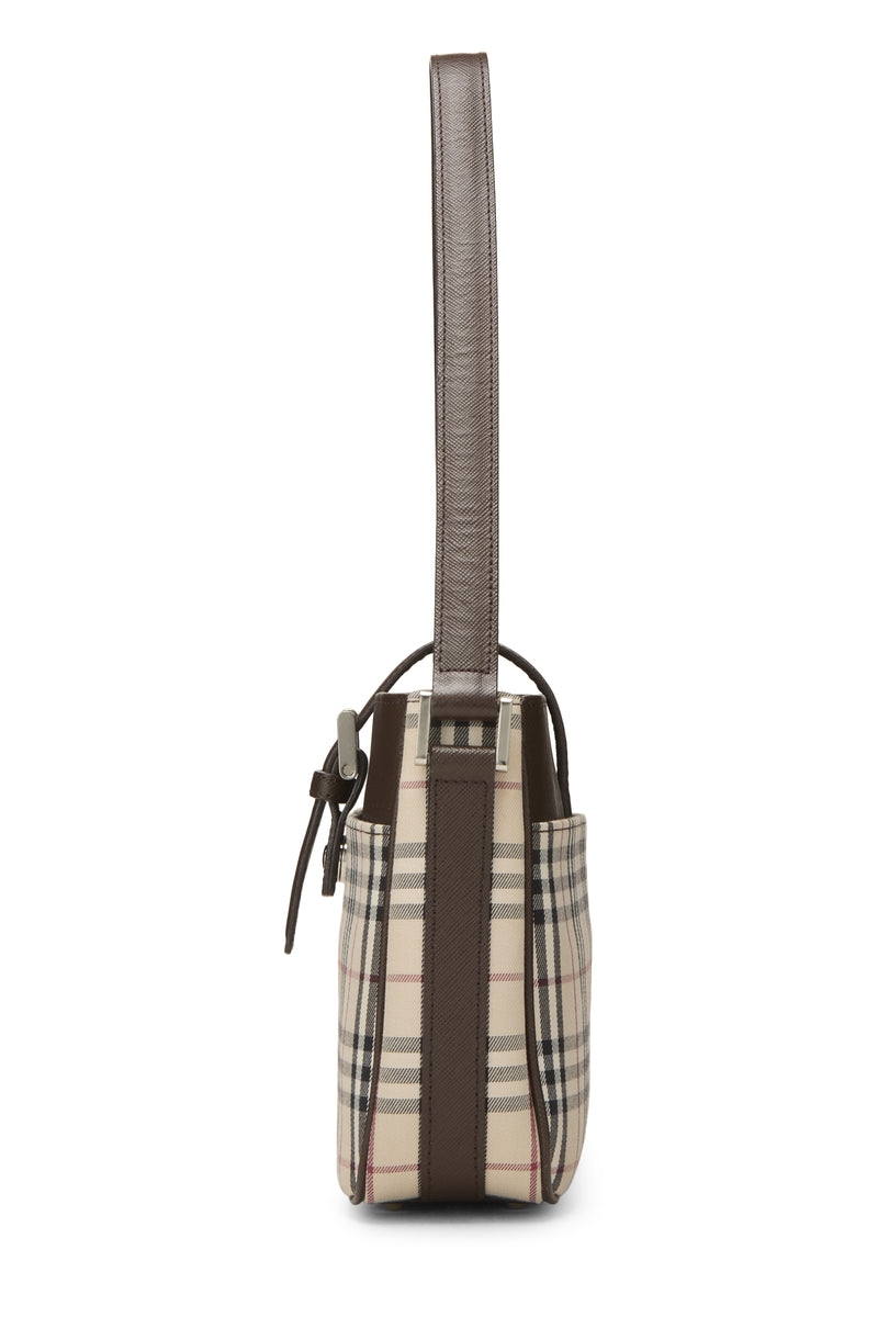 Burberry Jacquard Buckle Shoulder Handbag