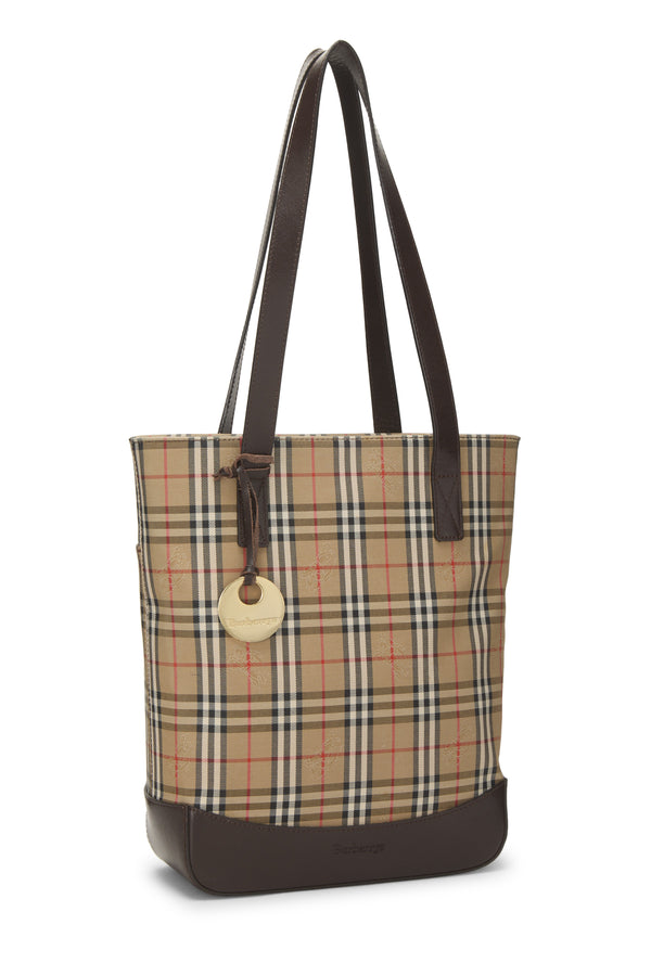Burberry Haymarket Check Pocket Shoulder Handbag