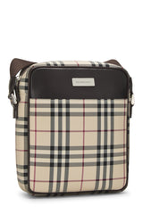 Burberry JP Medium Nylon Vertical Camera Crossbody Handbag