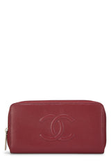 Chanel Caviar Zip Around Wallet