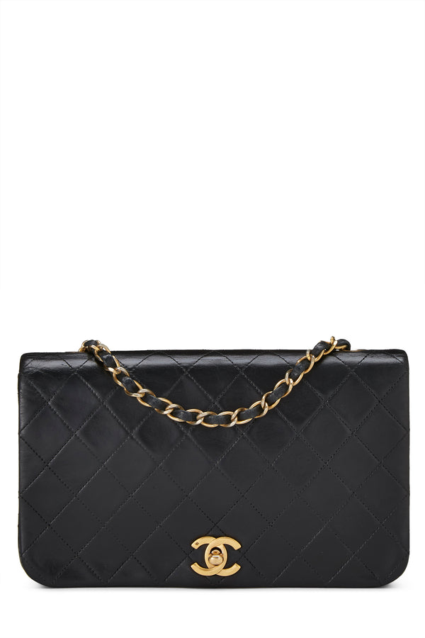 Chanel Lambskin Full Flap Crossbody Handbag
