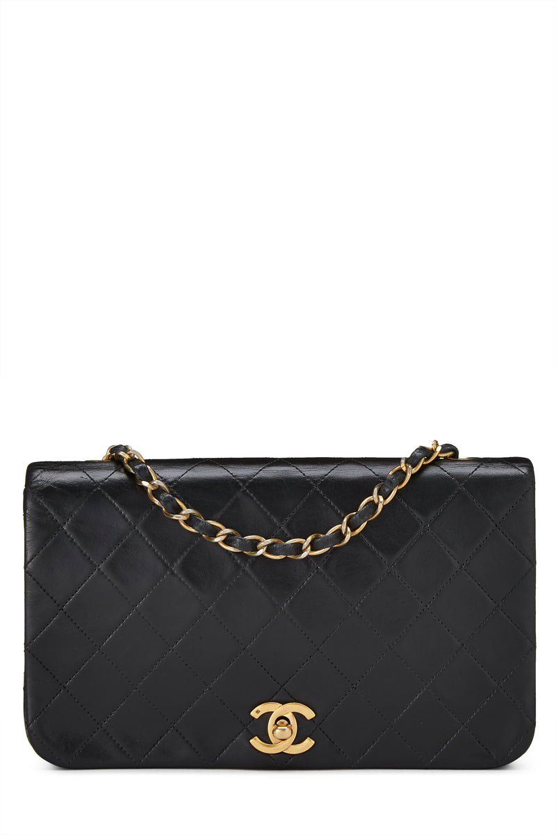 Chanel Lambskin Full Flap Crossbody Handbag