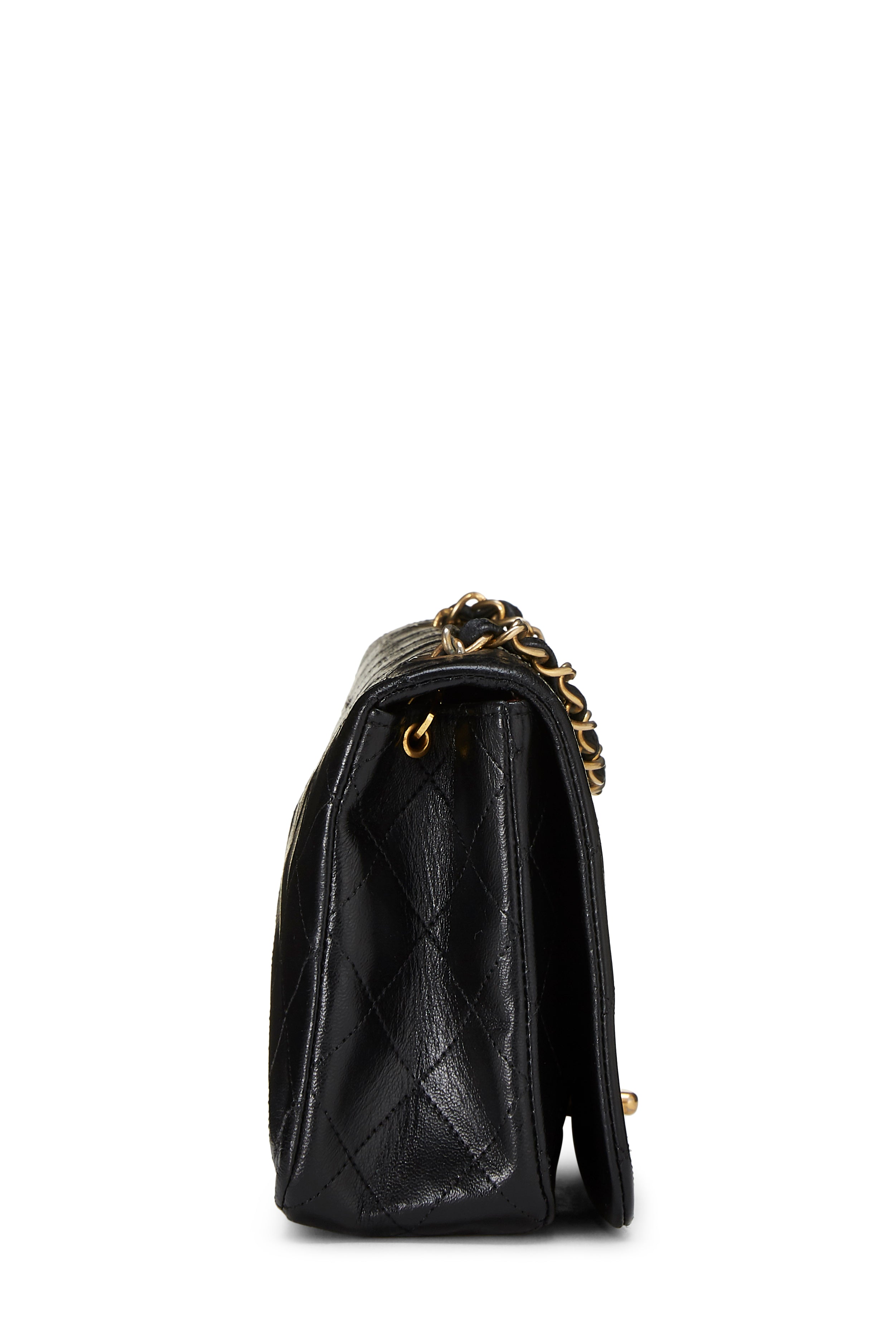 Chanel Lambskin Full Flap Crossbody Handbag
