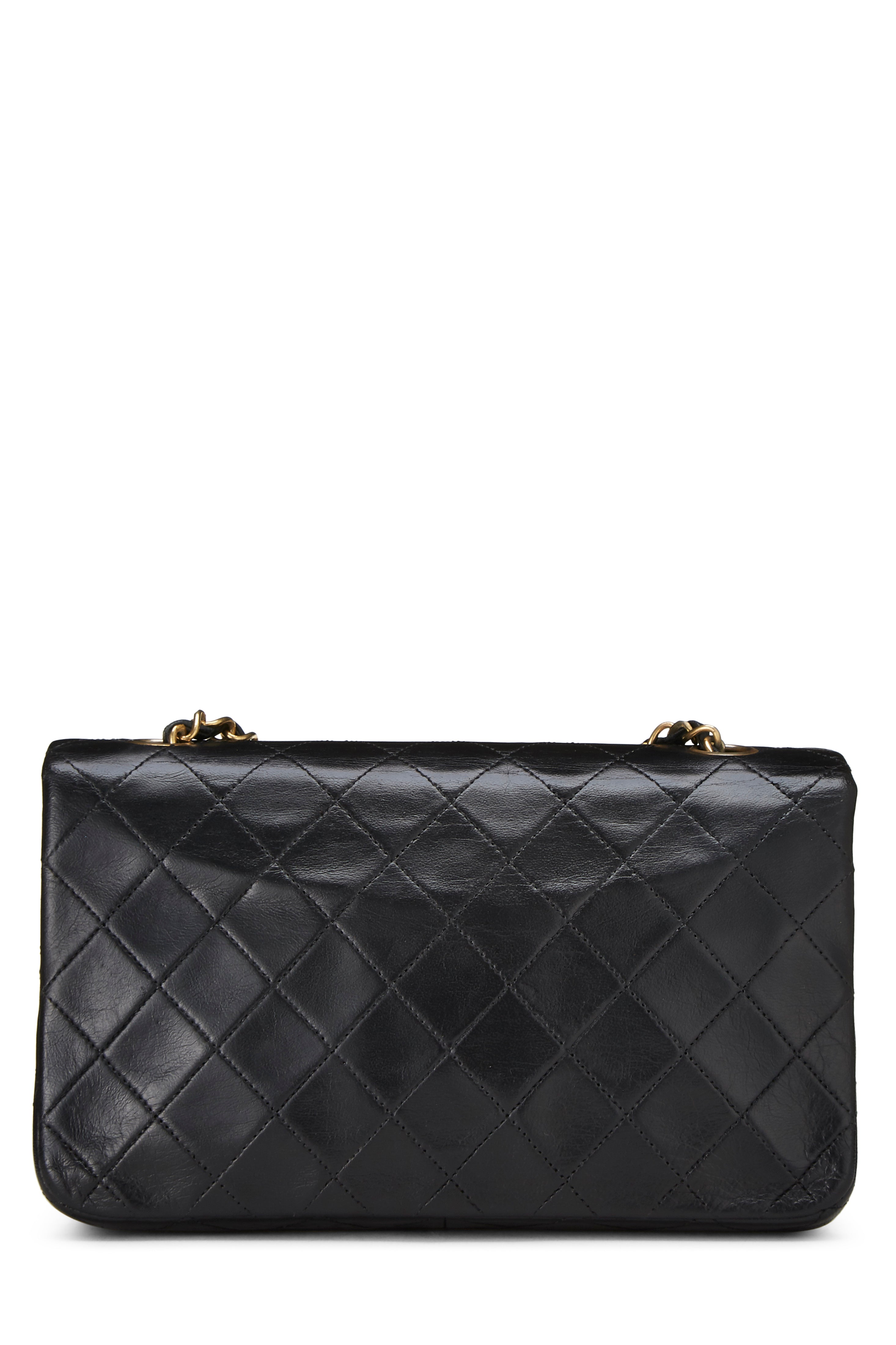 Chanel Lambskin Full Flap Crossbody Handbag