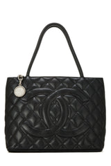 Chanel Caviar Medallion Tote Handbag