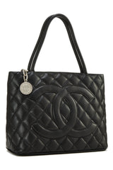 Chanel Caviar Medallion Tote Handbag