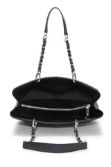 Chanel Black Quilted Caviar Grand Shopping Tote Handbag