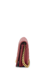 Chanel Caviar Boy Wallet On Chain Crossbody Handbag
