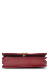 Chanel Caviar Boy Wallet On Chain Crossbody Handbag