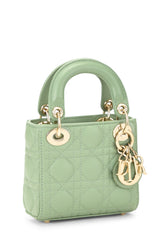 Dior Lambskin Lady Dior Micro Tote Handbag