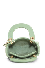 Dior Lambskin Lady Dior Micro Tote Handbag