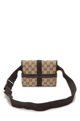 Gucci Canvas Buckle Flap Small Belt Bag