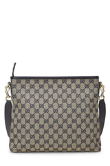 Gucci Navy Canvas Web Supreme Pocket Messenger Handbag