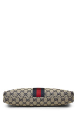 Gucci Navy Canvas Web Supreme Pocket Messenger Handbag
