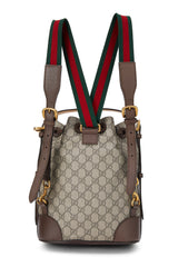 Gucci Brown Coated Canvas Neo GG Supreme Backpack