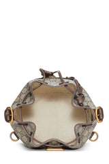 Gucci Brown Coated Canvas Neo GG Supreme Backpack