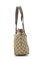 Gucci Canvas Abbey Zip Tote Handbag