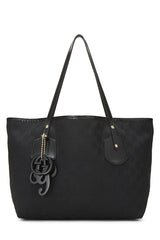 Gucci Black Original GG Canvas Small Jolie Tote Handbag