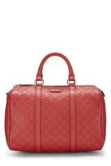 Gucci Boston Red Joy Guccissima Medium Shoulder Handbag