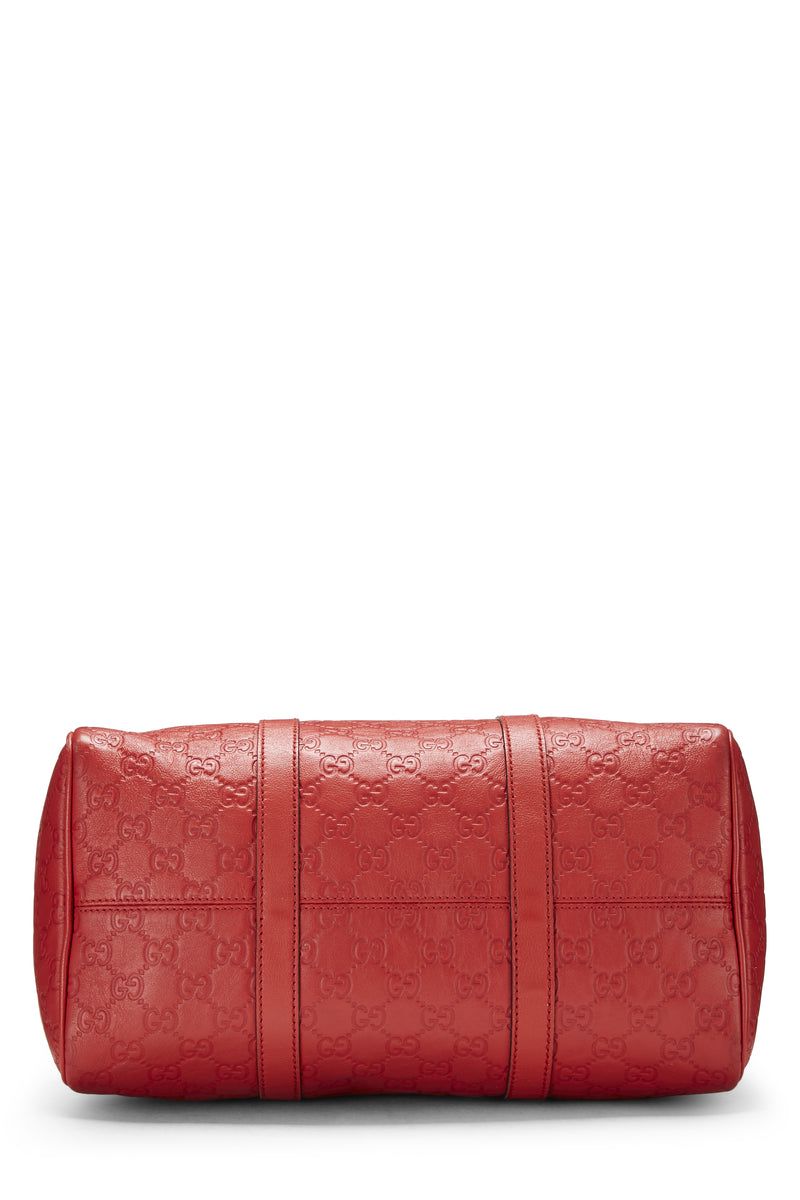 Gucci Boston Red Joy Guccissima Medium Shoulder Handbag