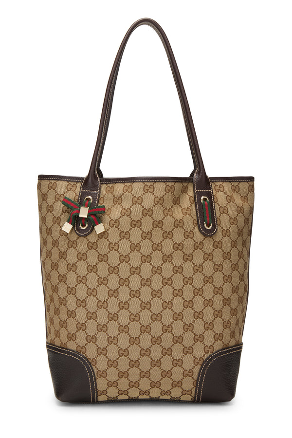 Gucci Canvas Princy Vertical Tote Handbag