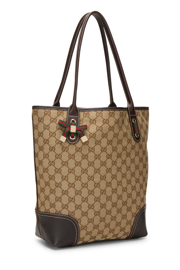 Gucci Canvas Princy Vertical Tote Handbag