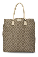 Gucci GG Coated Canvas Vertical Zip XL Tote Handbag