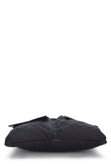 Gucci Black Canvas Web Double Pocket Messenger Handbag