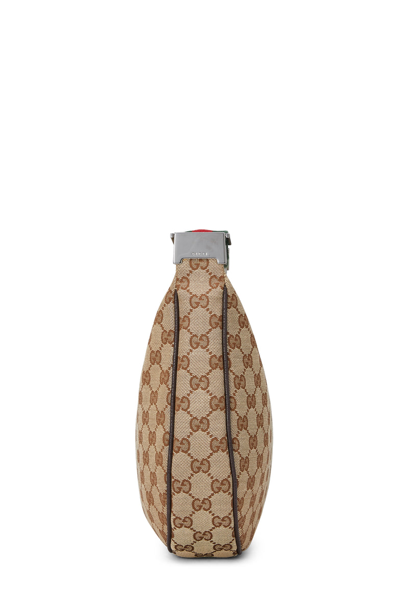 Gucci Canvas Web Round Messenger Crossbody Handbag