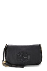 Gucci Black Leather Soho Crossbody Handbag