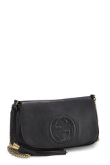 Gucci Black Leather Soho Crossbody Handbag